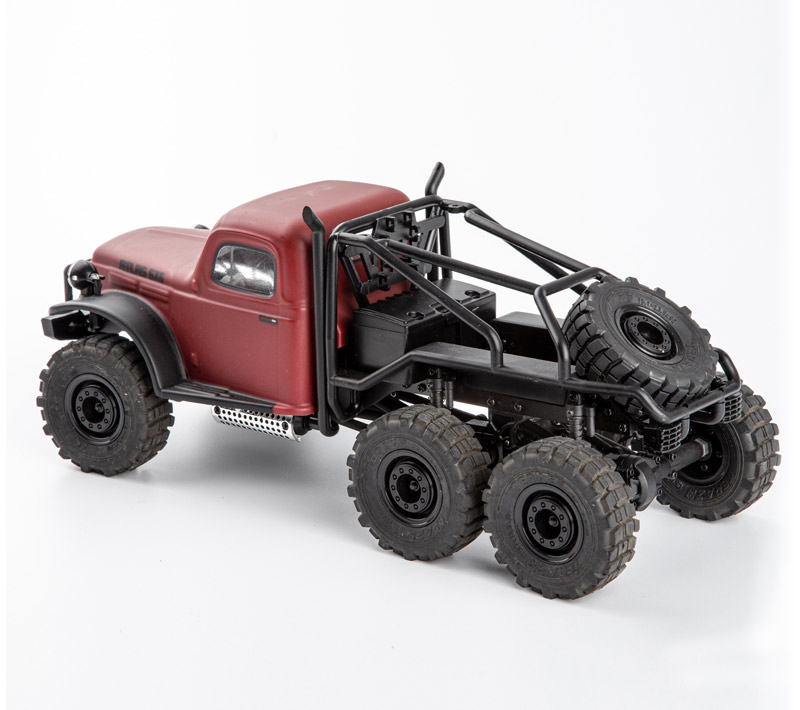FMS 1/18 Atlas 6x6 RTR Rock Crawler w Radio Battery Charger RED 